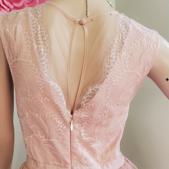 Gorgeous Ballet Pink Mini Dress by bebe 😍 perfect for Prom Wedding Garden Party - Picture 8 of 13